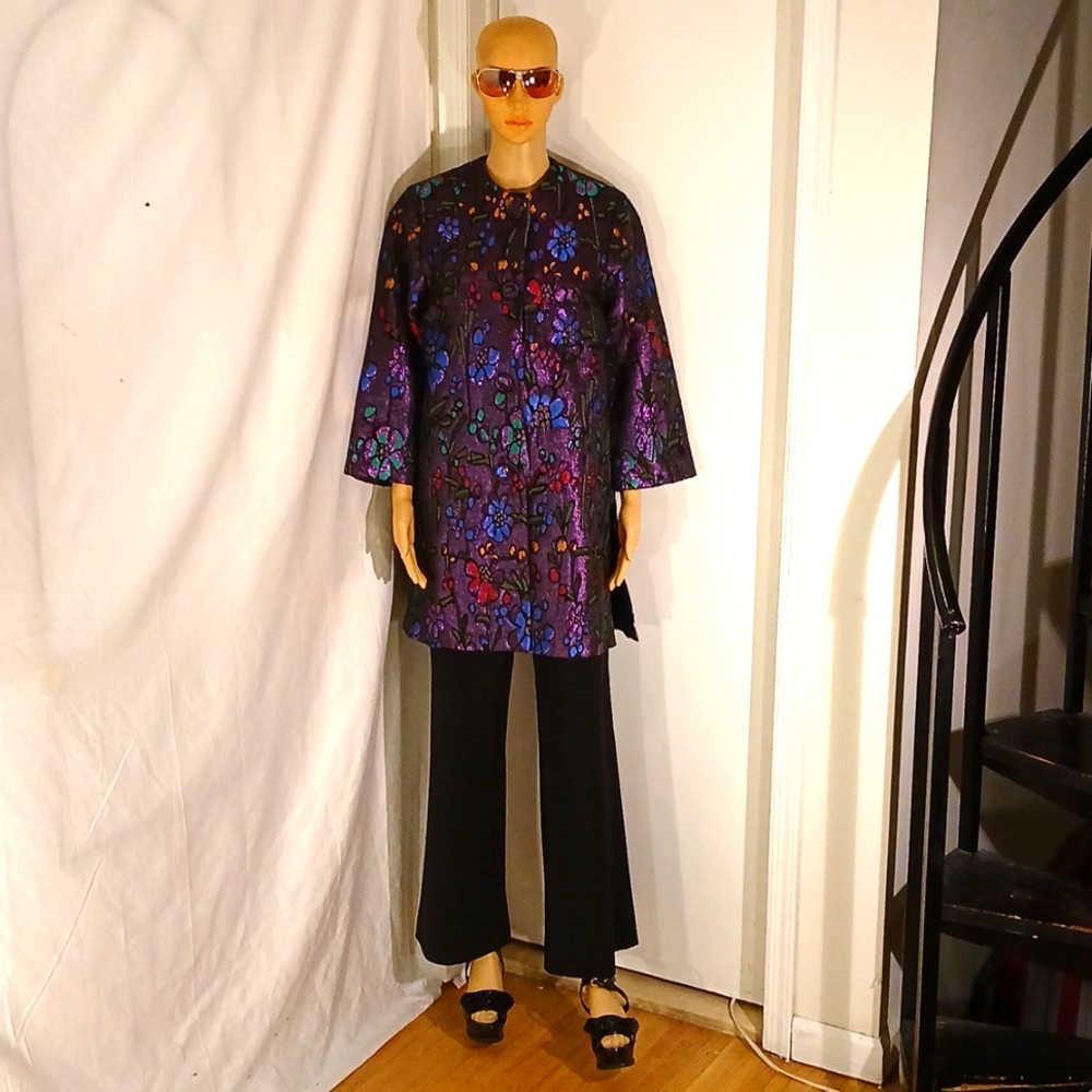 🔥🔥 NWOT NWOT Cynthia Rowley Multicolor Floral Print Blazer/Cover Jacket